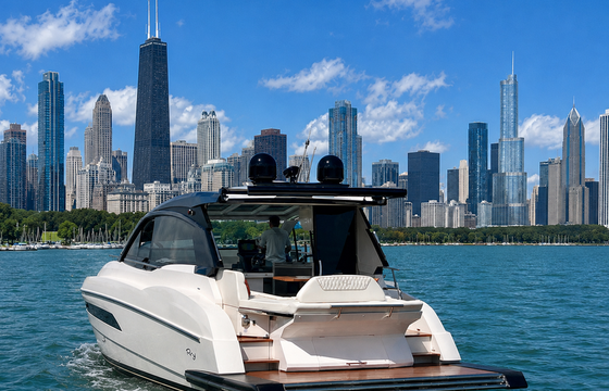 Once of the most unique charter yachts to arrive in Chicago