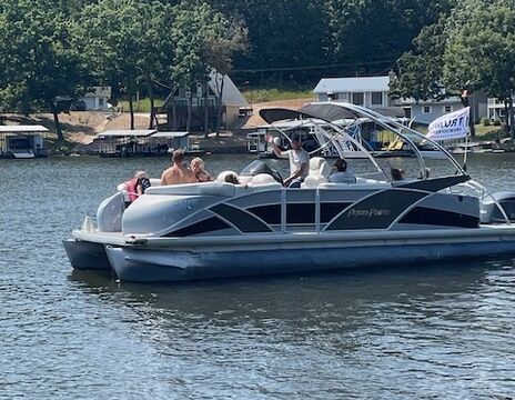The Ultimate LOTO Pontoon | 24ft Godfrey Aqua Patio - Fits 12!