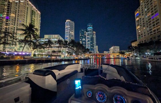 Custom Party Pontoon with Jet Ski Option Premium Sound Fuel Included