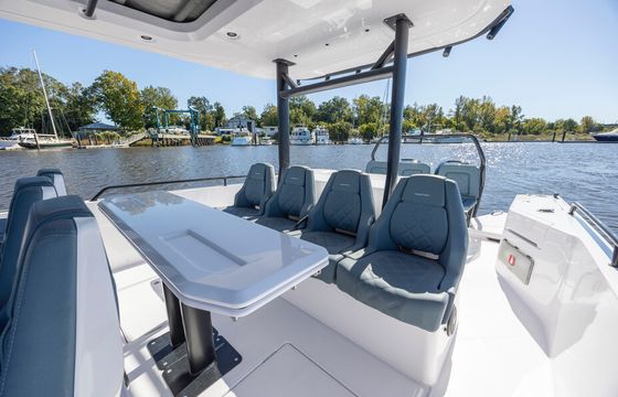 Brabus Axopar 37 Suntop up to 13 guests w/Restroom A/C and heat