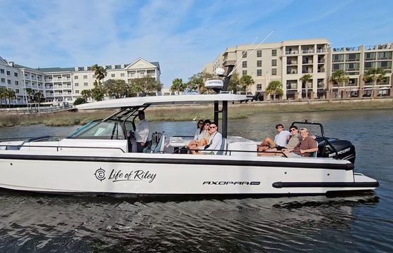 Brabus Axopar 37 Suntop up to 13 guests w/Restroom A/C and heat