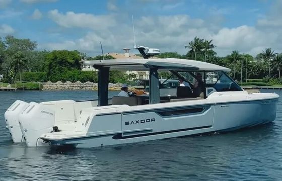 Escape to Lake Erie's Horizon: Charter the Saxdor 400 GTO!