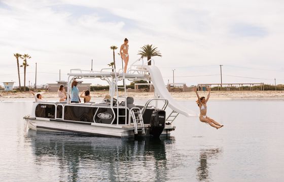 Double Decker Party Pontoon w/ Slide | Licensed Port of SD Charter