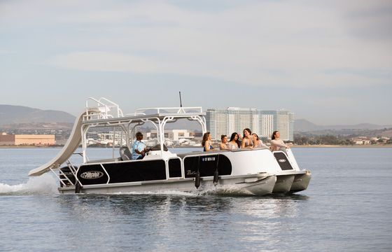 Double Decker Party Pontoon w/ Slide | Licensed Port of SD Charter