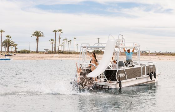 Double Decker Party Pontoon w/ Slide | Licensed Port of SD Charter