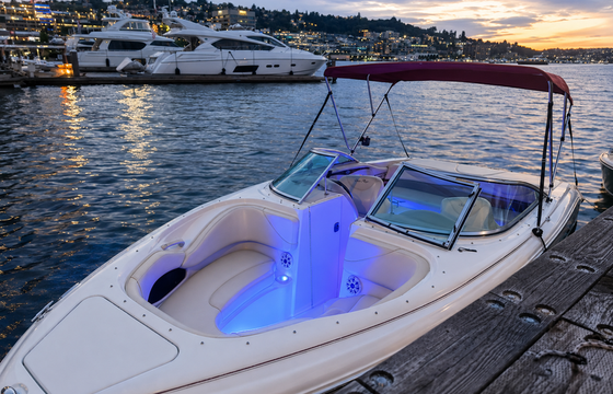Sunset-Ready 21' Sea Ray — Bluetooth, Bimini, Cruising + Tubing Add