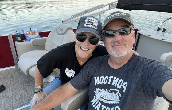 Beautiful Family Recreation and Fishing - Harris Pontoon Boat