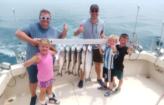 Catch Big Fish on Lake Michigan – 36' Private Fishing Charter!