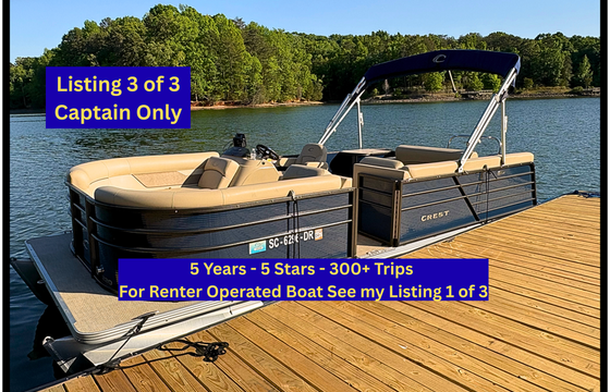 LakeWylieCruzin#3-Includes Gas/Ice/Floats-Boat in Lake-Ready to Board!