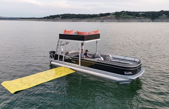 Double Decker Party Boat With Waterslide And Lily Pad – Lake Travis