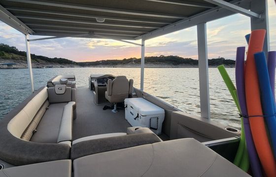 Double Decker Party Boat With Waterslide And Lily Pad – Lake Travis