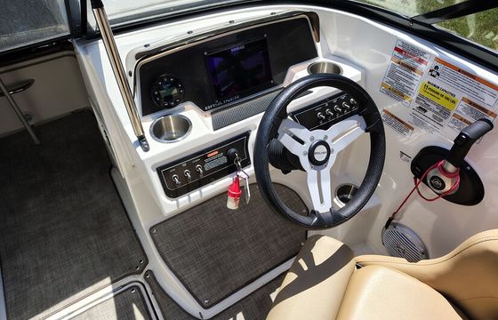 Very fast and pretty Bayliner deck boat