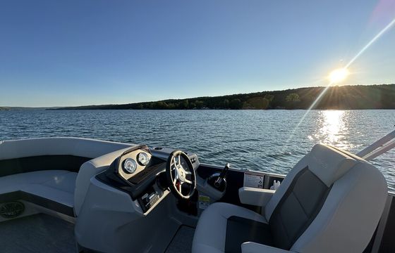 Brand New Tritoon on Keuka Lake