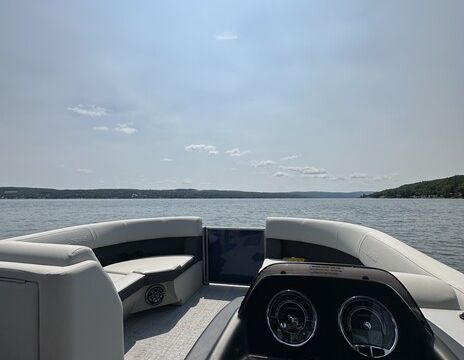 Brand New Tritoon on Keuka Lake