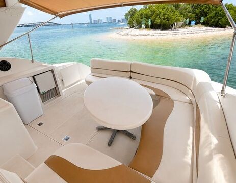 Luxury Yacht 48ft Trojan – Miami Views and Waterfront Experiences