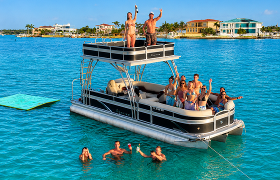 24' Premier Double Decker Slide Boat | Party + Slide + Sandbar Vibes!