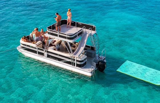 24' Premier Double Decker Slide Boat | Party + Slide + Sandbar Vibes!