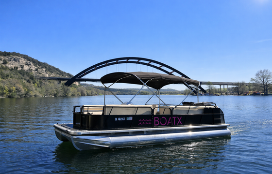 Austin’s #1 Party Boat – Black Bentley Luxury Pontoon w/ Captain