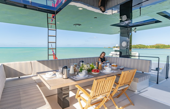 70ft Sunreef Power Catamaran | Blue