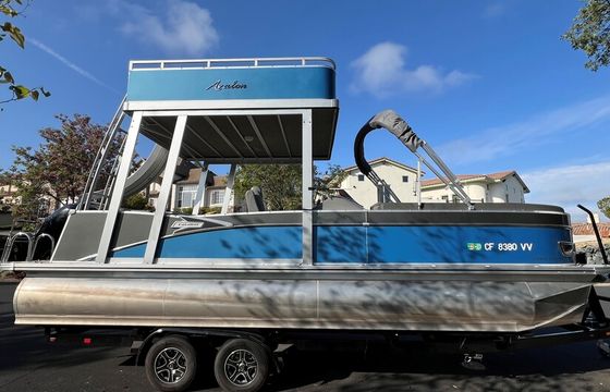 Folsom Lake Experience Double Deck Leisure &amp; Slide Party Pontoon