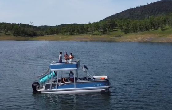 Folsom Lake Experience Double Deck Leisure &amp; Slide Party Pontoon
