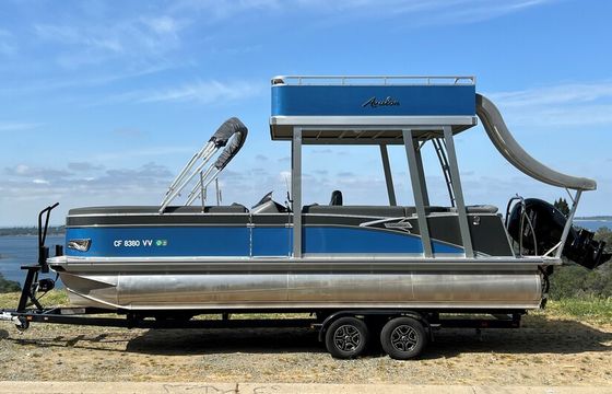 Folsom Lake Experience Double Deck Leisure &amp; Slide Party Pontoon