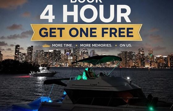 "SPECIAL DISCOUNT WEEKDAYS" FLYBRIDGE CARVER AFT CABIN