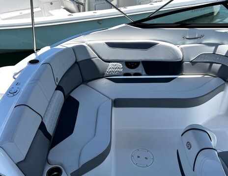 Deluxe Deckboat – Premium Sound & Comfort Seating | Sandbar Ready!