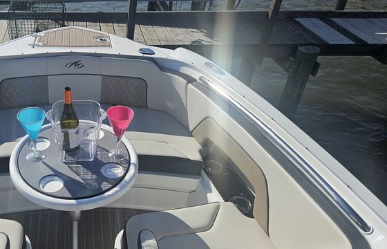 Lounge comfort with wet bar and a dry ride