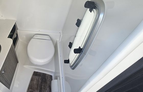 Lounge comfort with wet bar and a dry ride
