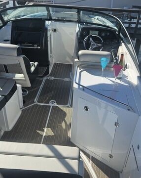 Lounge comfort with wet bar and a dry ride