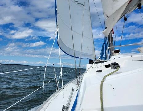 Sail Orisha in Gardiners Bay