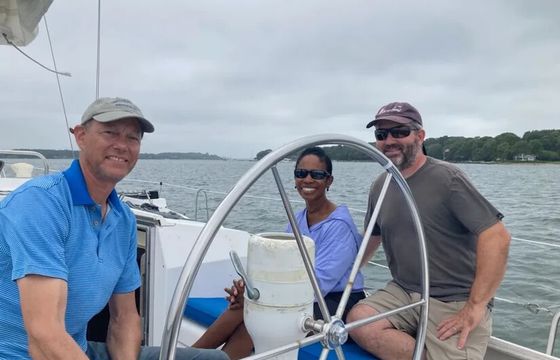 Sail Orisha in Gardiners Bay