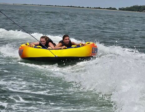 23ft Malibu Wake Boat – Sag Harbor Tubing, Wakeboarding & Surfing Fun