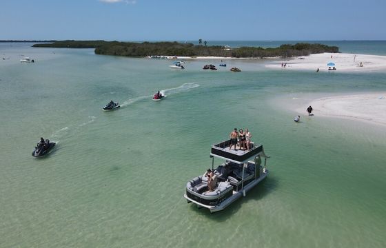 Double Decker Party Boat with Water Slide 14 Person