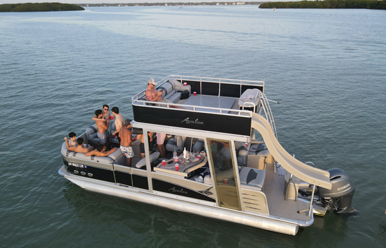 Double Decker Party Boat with Water Slide 14 Person