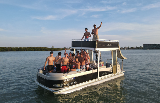 Double Decker Party Boat with Water Slide 14 Person