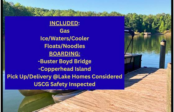 LakeWylieCruzin#2-Includes Gas/Ice/Floats-Boat in Lake-Ready to Board!