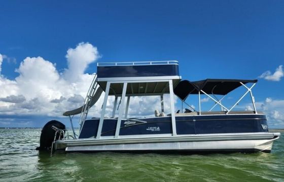 2025 Tahoe funship 25 ft upper deck  with slide 150 hp mercury
