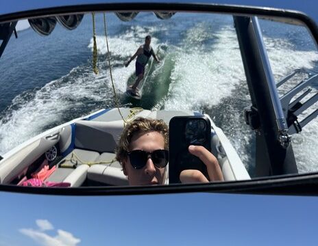 Wake surf lessons are included! Or a relaxing day on the water.