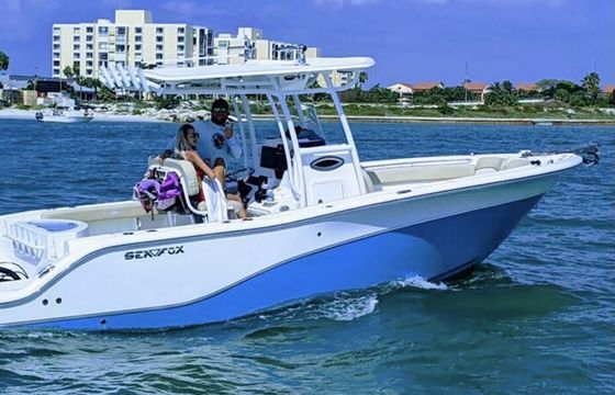 Enjoy a day on the water! 26ft Center Console w plenty of seating.