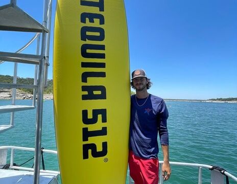 34ft Lakewind Double Decker Party Barge with Slide – Lake Travis