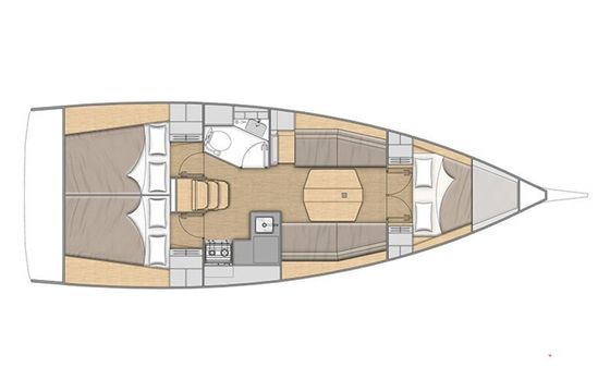 Beneteau Oceanis 34.1 Cash-Flots