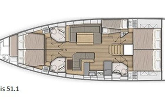 Beneteau Oceanis 51.1 One Piece