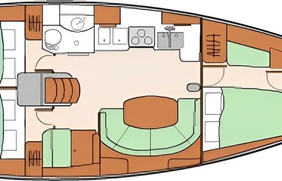 Beneteau Oceanis Clipper 411 Blue Dolphin