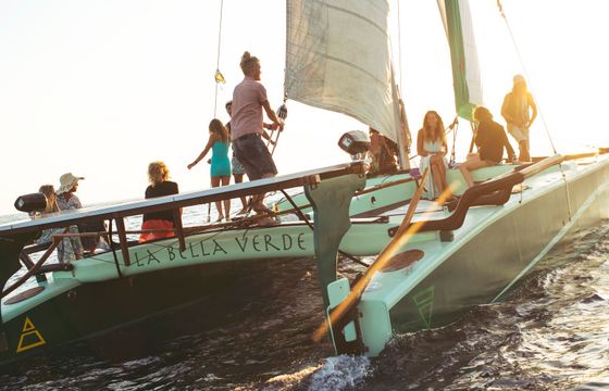 Custom Built Eco Catamaran La Bella Verde