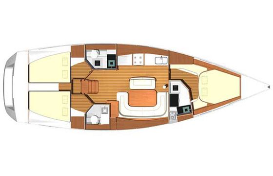 Dufour 425 Trinquette