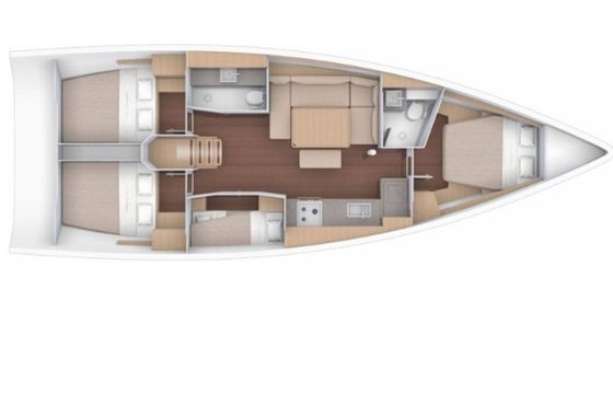 Dufour 430 Kummsal