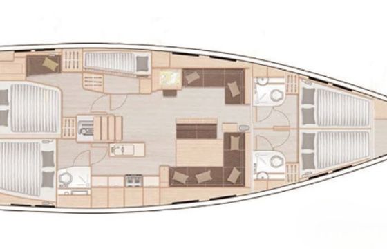 Hanse 548 Kamini