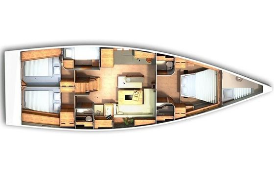 Hanse 505 Blue Bonnet af Lovnas